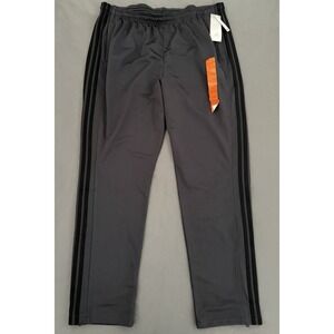 Adidas Trico Tapered Pants Men's Size XXL Carbon Black Leg Zip Regular Fit NWT!